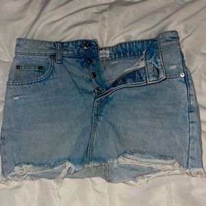 Zara denim mini skirt size s small